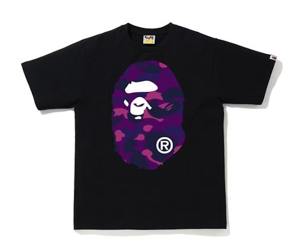BAPE Color Camo Big Ape Head T Shirt SS20 BLACK Capsule